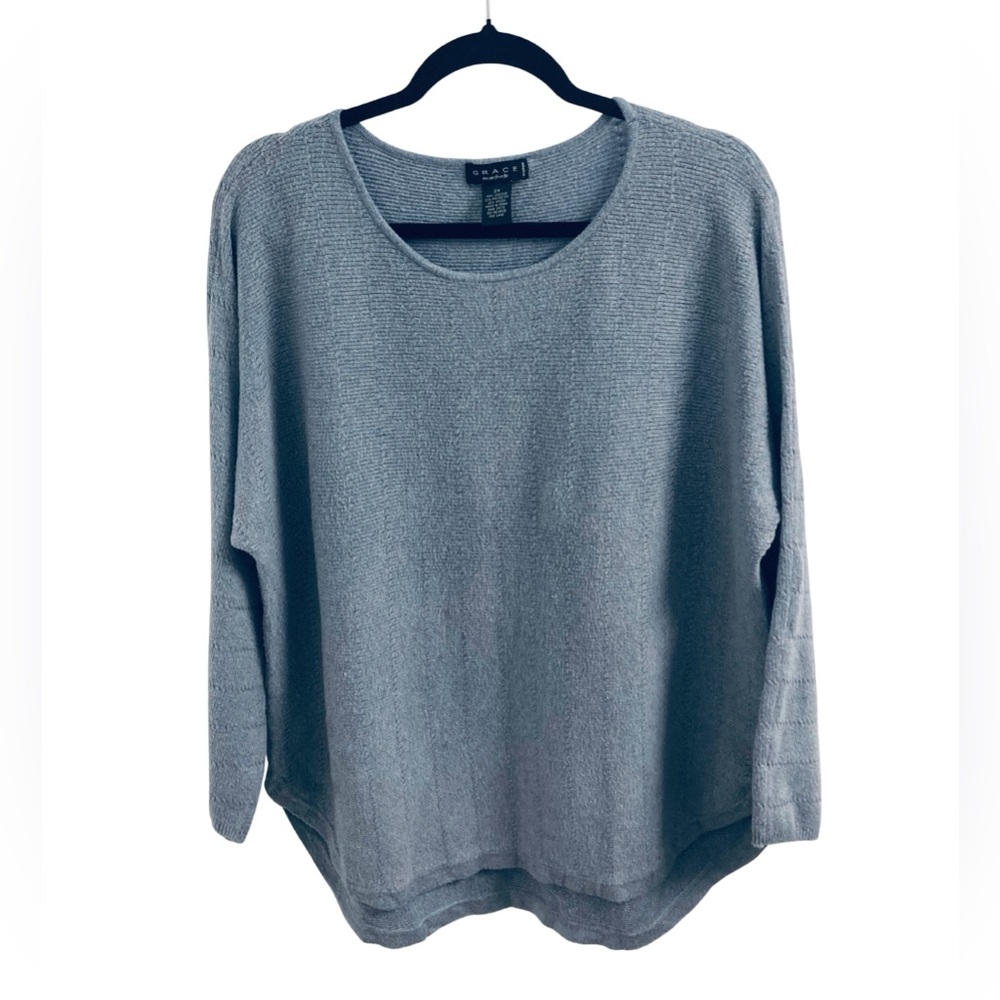 Grace the perfect fit Pullover Blue Sweater Size 2X